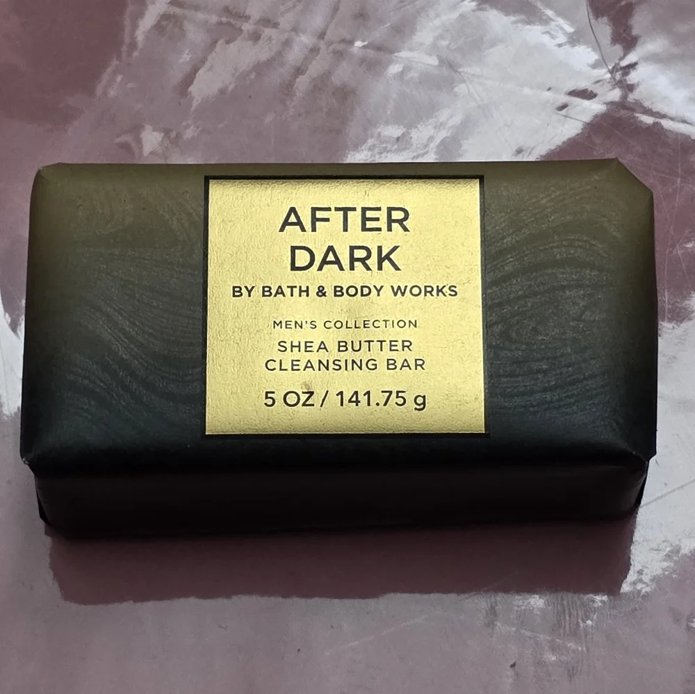 Bath & Body Works Men's After Dark Shea Butter Cleansing Bar Soap NEW RARE